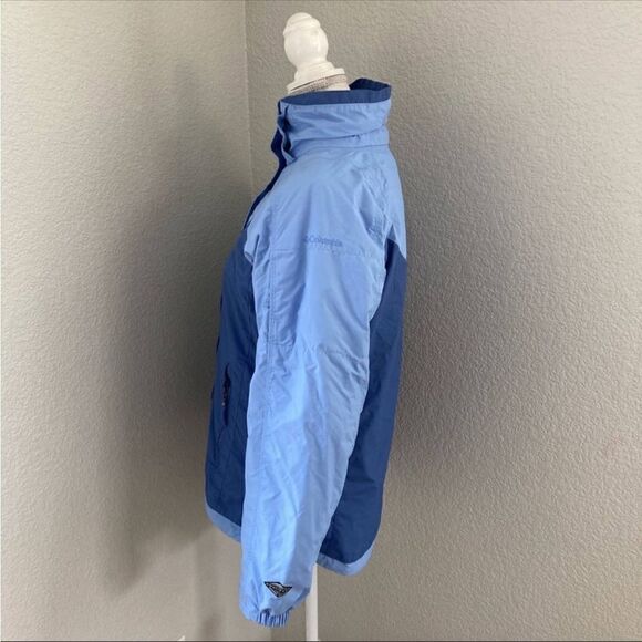 Columbia Womens Blue Omni Tech Interchange Waterproof Windbreaker Jacket Size M - Picture 2 of 13